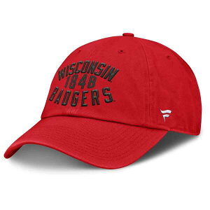 �t�@�i�e�B�N�X �����Y �A�N�Z�T���[ �X�q Men's Fanatics Red Wisconsin Badgers Archer Adjustable Hat Red ���b�h