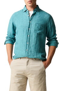 ���b�h�A���h�O�� �����Y �g�b�v�X �V���c ���l�� Rodd & Gunn Coromandel Button-Up Linen Shirt Savannah