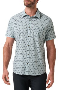 �g���r�X�}�q���[ �����Y �g�b�v�X �V���c TravisMathew Clockwise Short Sleeve Button-Up Shirt Arona