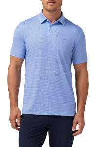 �~�Y�����C�� �����Y �g�b�v�X �|���V���c Mizzen+Main Versa Trim Fit Performance Golf Polo Cloud Blue Tile Dot �u���[