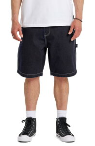 �N�C�b�N�V���o�[ �����Y �{�g���X �f�j���p���c �V���[�g�p���c �R�b�g�� Quiksilver Baggy Fit Cotton Denim Cargo Shorts Indigo Rinse �C���f�B�S