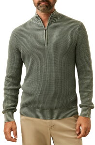 �t�@���e�B �����Y �A�E�^�[ �p�[�J�[�E�X�E�F�b�g �Z�[�^�[ Faherty Sunwashed Quarter-Zip Sweater Mountain Olive �I���[�u