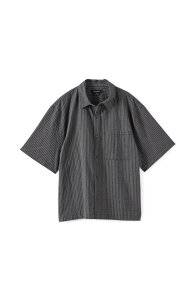 �R�b�g���I�� �����Y �g�b�v�X �V���c Cotton Men's Darcy Short Sleeve Shirt Black Mini Check �u���b�N