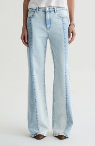 �G�[�W�[ ���f�B�[�X �{�g���X �f�j���p���c ���C�h���b�O �W�[���Y AG Saige Paneled Wide Leg Jeansolar Flare