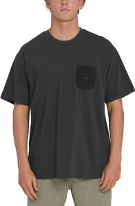 �r���{�� �����Y �g�b�v�X T�V���c �R�b�g�� Billabong Brunswick Garage Oversize Cotton Pocket-Shirt Washed Black �u���b�N