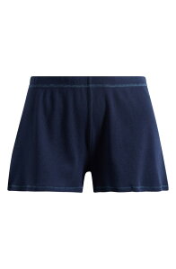 �X�L���Y ���f�B�[�X �{�g���X �n�[�t�p���c�E�V���[�c �V���[�g�p���c �R�b�g�� SKIMStretch Cotton Rib Loose Shorts Z/Dnunavy