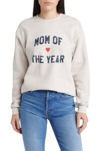 �t�F�C�o���b�g �h�[�^�[ ���f�B�[�X �A�E�^�[ �p�[�J�[�E�X�E�F�b�g �V���c �R�b�g�� Favorite Daughter Mom of the Year Cotton Sweatshirt Heather Oatmeal �w�U�[
