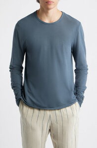 �A���b�N�X�N���[�� �����Y �g�b�v�X T�V���c �N���[�l�b�N �R�b�g�� ALEX CRANE Long Sleeve Organicotton Crewneck T-Shirt Lake