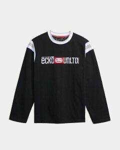 �G�R�[ �����Y �g�b�v�X �V���c ECKO World Famous Long Sleeve Shirt Black �u���b�N