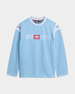 �G�R�[ �����Y �g�b�v�X �V���c ECKO World Famous Long Sleeve Shirt Carolina Blue �u���[