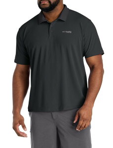 �R�����r�A �����Y �g�b�v�X �|���V���c �g�[�� Columbia Big & Tall PFG Freezer Polo Shirt Black �u���b�N