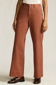 �����Y�G���h ���f�B�[�X �{�g���X ���M���X ���C�h���b�O �p���c Lands' End High Rise 5 Pocket Wide Leg Chino Pants Rich Ginger Brown �u���E��