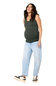�}�U�[�t�b�h�}�^�j�e�B�[ ���f�B�[�X �g�b�v�X �V���c �M���U�[ MOTHERHOOD MATERNITY Scoop Neck Side-Ruched Maternity Tank Top Deep Depths