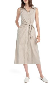 �t�F�C�o���b�g �h�[�^�[ ���f�B�[�X �g�b�v�X �����s�[�X �V���c Favorite Daughter The Good Behavior Stripe Tie Waist Shirtdressoftaupe Stripe �g�[�v