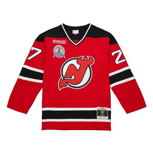 �~�b�`�F��&�l�X �����Y �g�b�v�X �V���c �W���[�W�[ Mitchell & Ness Men'scott Niedermayered New Jersey Devils 2000/01 Power Play Jersey Red ���b�h