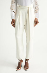 ���C�~�[ �u���b�N ���f�B�[�X �{�g���X ���M���X �p���c Ramy Brook Marigold Pleat Front Pants Winter White �z���C�g