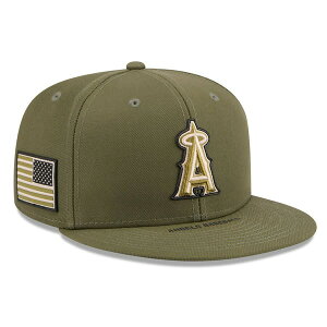 �j���[�G�� �����Y �A�N�Z�T���[ �X�q Men's New Era Olive Los Angeles Angels 2026 Armed Forces Day 59FIFTY Fitted Hat Olive �I���[�u