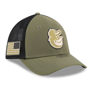 �j���[�G�� �����Y �A�N�Z�T���[ �X�q Men's New Era Olive Baltimore Orioles 2026 Armed Forces Day 39THIRTY M-Crown Flex Hat Olive �I���[�u