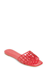 �I�[�v���G�f�B�b�g ���f�B�[�X �V���[�Y �T���_�� Open Edit Solis Jelly Slide Sandal Red Tomato ���b�h