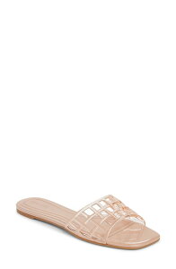 �I�[�v���G�f�B�b�g ���f�B�[�X �V���[�Y �T���_�� Open Edit Solis Jelly Slide Sandal Tan Blush �u���b�V��