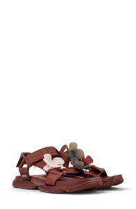 �J���y�[�� ���f�B�[�X �V���[�Y �T���_�� Camper Karstwins Mismatch Sandal Burgundy �o�[�K���f�B