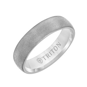 �g���g�� ���f�B�[�X �A�N�Z�T���[ �w�� Triton 6MM Tantalum Ring with Brush Finish andomedge Metallic Silver �V���o�[