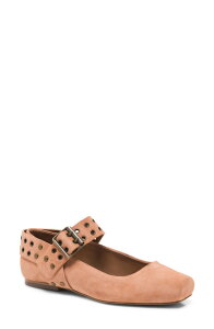 �t���[�s�[�v�� ���f�B�[�X �V���[�Y �p���v�X Free People Maggie Mary Jane Flat Rose Suede
