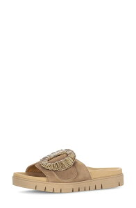 �K�{�[�� ���f�B�[�X �V���[�Y �T���_�� Gabor Lug Sole Slide Sandal Peanut