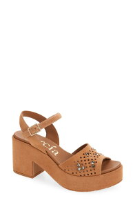�y�h���K���V�A ���f�B�[�X �V���[�Y �q�[�� �v���b�g�t�H�[�� �T���_�� �A���N�� Pedro Garcia Dori Ankle Straplatform Sandal Adobe Castoro