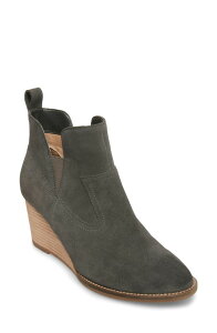 �u�����h ���f�B�[�X �V���[�Y �u�[�c�E���C���u�[�c Blondo Irving Waterproof Wedge Bootie Dark Grey Suede �O���[