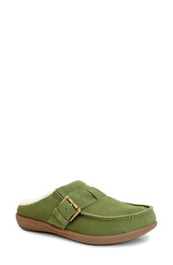 �����B�^���C�� ���f�B�[�X �V���[�Y �T���_�� Revitalign Siesta Faux Fur Lined Clog Olive �I���[�u