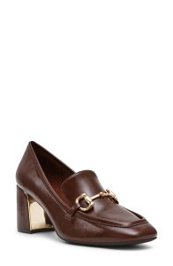 �A���N���C�� ���f�B�[�X �V���[�Y �q�[�� ���[�t�@�[ Anne Klein Tobit Loafer Pump Cognac
