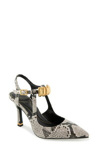 �P�l�X�R�[�� ���f�B�[�X �V���[�Y �p���v�X �A���N�� Kenneth Cole Romi Ankle Strapointed Toe Pump Black/ White Snake �z���C�g