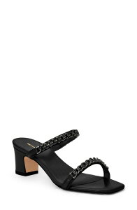 �u���[�m�}�O�� ���f�B�[�X �V���[�Y �q�[�� �T���_�� Bruno Magli Elisa Slide Sandal Black Nappa �u���b�N