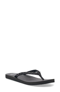 �T�k�[�N ���f�B�[�X �V���[�Y �T���_�� Sanuk Yoga Joy II Stud Flip Flop Ojai Black �u���b�N
