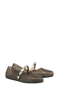 �A���V�G���g�O���[�N�T���_�� ���f�B�[�X �V���[�Y �p���v�X Ancient Greek Sandals Iro Shells Jelly Flat Black �u���b�N