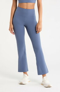 �[�� ���f�B�[�X �{�g���X �J�W���A���p���c �n�C�E�G�X�g �A���N�� Zella Studio Luxe High Waist Flare Ankle Pants Blue Vintage �u���[