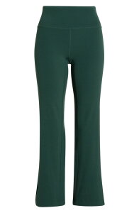 �[�� ���f�B�[�X �{�g���X �J�W���A���p���c �n�C�E�G�X�g �A���N�� Zella Studio Luxe High Waist Flare Ankle Pants Green Timber �O���[��