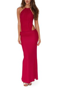 �^�C�K�[�~�X�g ���f�B�[�X �g�b�v�X �����s�[�X �I�[�v���o�b�N Tiger Mist Evanna Open Back Gown Berry