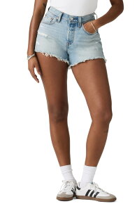 ���[�o�C�X ���f�B�[�X �{�g���X �f�j���p���c �V���[�g�p���c Levi's 501 Curve Ripped Cutoff Denim Shorts Got Looks �f�j��