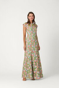 �V���V���[�i ���f�B�[�X �g�b�v�X �����s�[�X ���[�X Shoshanna Midnight Georgica Garden Lace Raven Dress Garden Multi �}���`�J���[