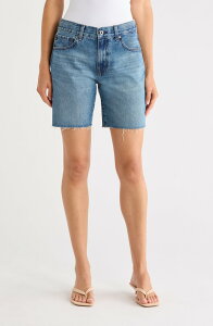 �G�[�W�[ ���f�B�[�X �{�g���X �f�j���p���c �V���[�g�p���c AG Ex-Boyfriendistressed Raw Hemid Length Denim Shorts Nouveau �f�j��