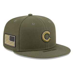 �j���[�G�� �����Y �A�N�Z�T���[ �X�q Men's New Era Olive Chicago Cubs 2026 Armed Forces Day 9FIFTY Snapback Hat Olive �I���[�u