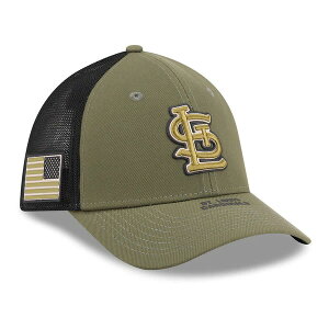 �j���[�G�� �����Y �A�N�Z�T���[ �X�q Men's New Era Olive St. Louis Cardinals 2026 Armed Forces Day 39THIRTY M-Crown Flex Hat Olive �I���[�u