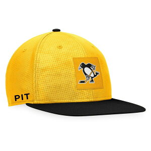 �t�@�i�e�B�N�X �����Y �A�N�Z�T���[ �X�q ���S Men's Fanatics Branded Gold/Black Pittsburgh Penguins Authentic Pro Alternate Logo Snapback Hat Gold �S�[���h