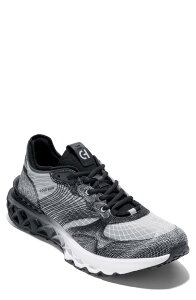 �R�[���n�[�� �����Y �V���[�Y �X�j�[�J�[ Cole Haan 5.Zerogrand Embrostitch Running Shoe Black/ Gray Pinstripe/ Optic �u���b�N