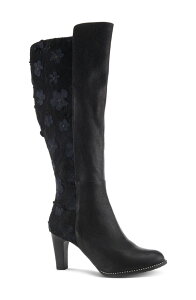 �X�v�����O�X�e�b�v ���f�B�[�X �V���[�Y �u�[�c�E���C���u�[�c L'Artiste by Spring Step Rozena Knee High Boot Black Multi �u���b�N
