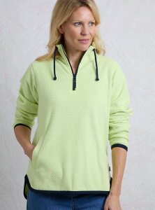 �E�B�A�[�h�t�B�b�V�� ���f�B�[�X �A�E�^�[ �p�[�J�[�E�X�E�F�b�g �t���[�X Weird Fish Odina 1/4 Zip Zig Zag Fleece Acid Lime ���C��