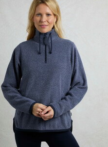 �E�B�A�[�h�t�B�b�V�� ���f�B�[�X �A�E�^�[ �p�[�J�[�E�X�E�F�b�g �t���[�X Weird Fish Odina 1/4 Zip Zig Zag Fleece Dark Blue �u���[