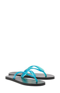 �A���V�G���g�O���[�N�T���_�� ���f�B�[�X �V���[�Y Ancient Greek Sandalsaionara Jelly Flip Flop Clear Blue �u���[